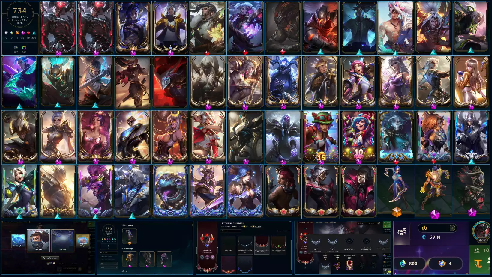 LOL VIP Rank Đơn Bạc1 - Yasuo Ma Kiếm Khởi Nguyên  - Rất Nhiều Khung Đẹp 734 Skin  - Lv 462 - Full Tướng - Nhiều Hàng Hiệu Đa Sắc 250  - Còn Đổi Tên - Thông Tin Hỗ Trợ Đầy Đủ - Bảo Hành 100%